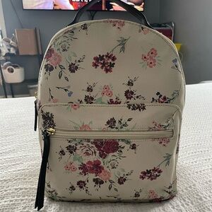 Floral Cream Backpack
